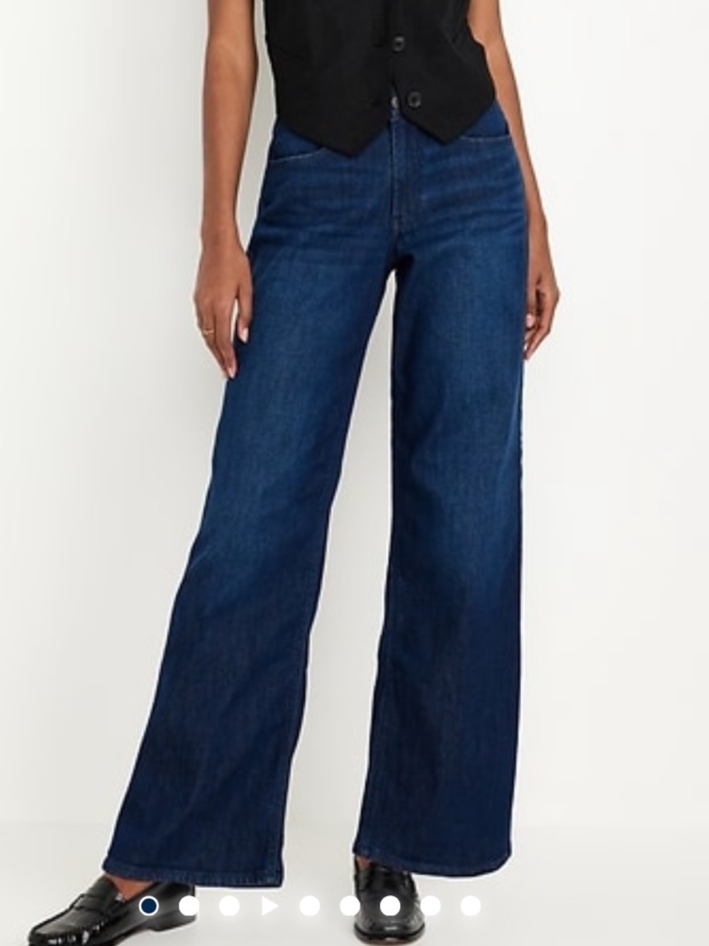 Old Navy Dark Blue Wide-Leg Jeans